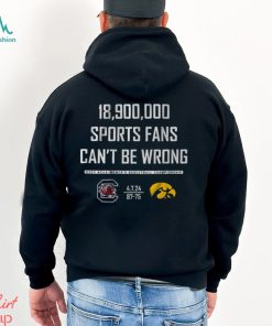 18,900,000 sports fans can't be wrong shirt