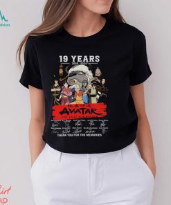 19 Years 2005 – 2024 Avatar The Last Airbender Thank You For The Memories T Shirt