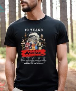 19 Years 2005 – 2024 Avatar The Last Airbender Thank You For The Memories T Shirt