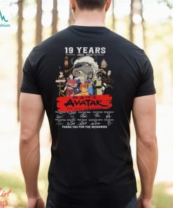 19 Years 2005 – 2024 Avatar The Last Airbender Thank You For The Memories T Shirt