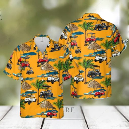 2 Seat Golf Cart Hawaiian Shirt