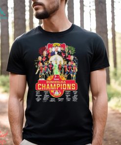 2024 Bundesliga Champions Bayer Leverkusen Players Signatures Shirt
