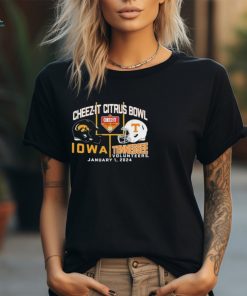 2024 Citrus Bowl Iowa Hawkeyes vs. Tennessee Volunteers Dueling Helmet Shirts