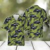 US Army 9th Infantry Division Aloha Blue Hawaiian Shirt Gift For Summer