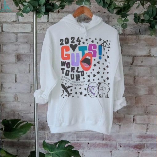 2024 Guts World Tour Olivia Rodrigo stars the breeders chappell roan remi wolf pinkpantheress shirt
