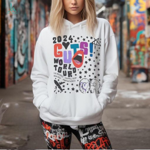 2024 Guts World Tour Olivia Rodrigo stars the breeders chappell roan remi wolf pinkpantheress shirt