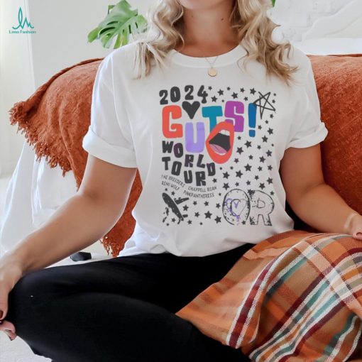 2024 Guts World Tour Olivia Rodrigo stars the breeders chappell roan remi wolf pinkpantheress shirt