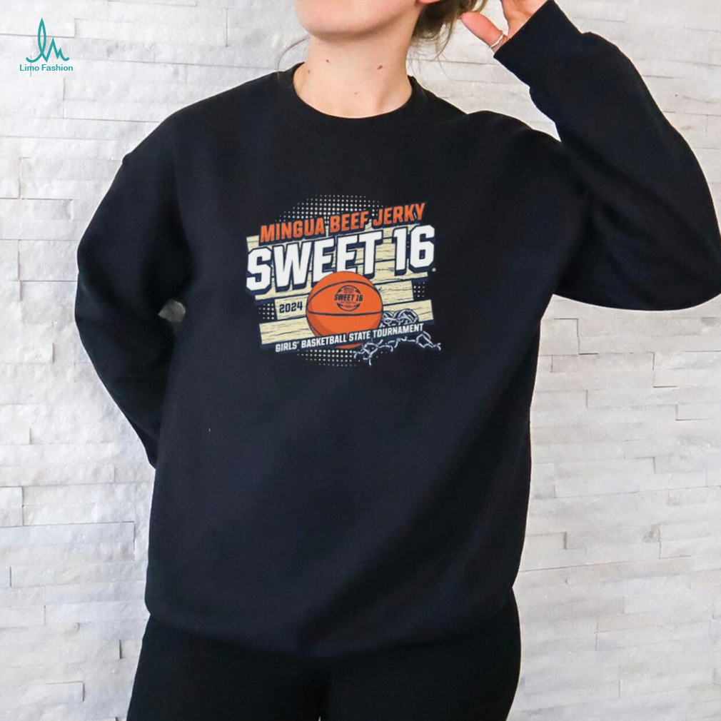 2024 Mingua Beef Jerky Girls' Sweet 16 Basketball State Tournament T Shirt 2024 Mingua Beef Jerky Girls' Sweet 16 Basketball State Tournament T Shirt