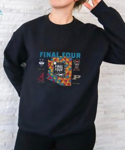 2024 NCAA Men's Final Four Champion The Road Ends Here 4team Logo Tee Shirt