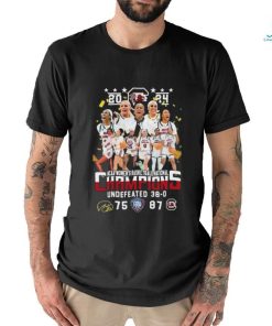 2024 NCAA Women’s Basketball National Champions Undefeated 38 0 Final Four Iowa 75 – 87 South Carolina Gamecocks T Shirt