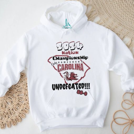 2024 Nation Championship .Lady Carolina Gamecocks Undefeated 38 0 Shirt