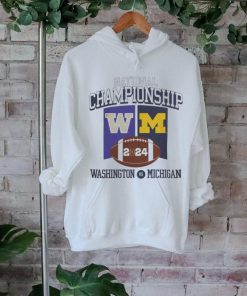 2024 National Championship Shirt Michigan Football Vs Washington 2024 National Championship Game Banner Shirt Unisex Standard T Shirt