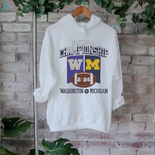 2024 National Championship Shirt Michigan Football Vs Washington 2024 National Championship Game Banner Shirt   Unisex Standard T Shirt