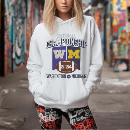 2024 National Championship Shirt Michigan Football Vs Washington 2024 National Championship Game Banner Shirt   Unisex Standard T Shirt