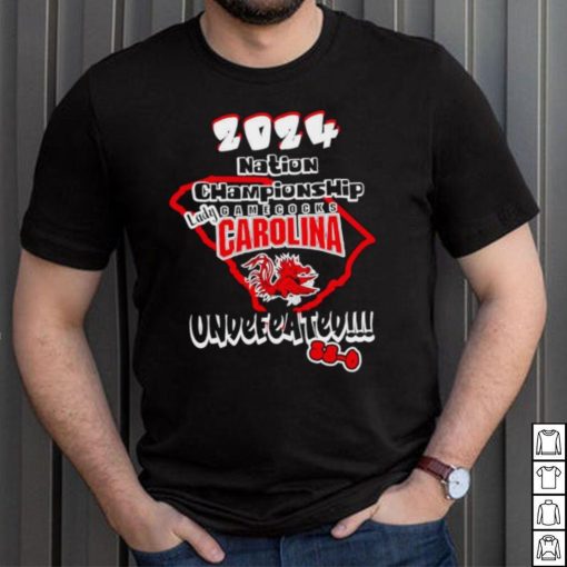 2024 National Championship lady South Carolina Gamecocks undefeated 38 0 shirt