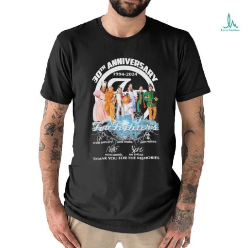 30th Anniversary 1994 2024 Foo Fighters Thank You For The Memories T Shirt