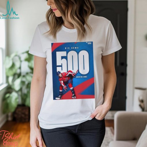 500 for nic dowd all caps Washington capitals stanley cup playoffs 2024 shirt