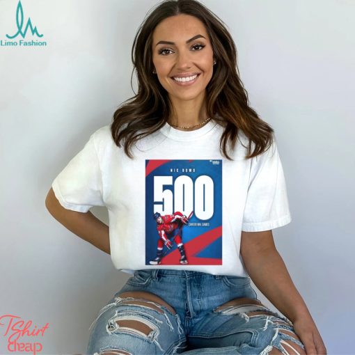 500 for nic dowd all caps Washington capitals stanley cup playoffs 2024 shirt