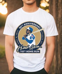 50Th Anniversary Atlanta Ga Hank Aaron 715Th Home Run T Shirt