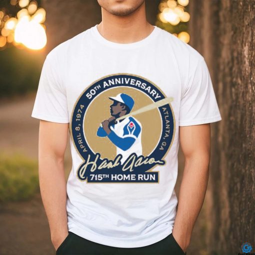 50Th Anniversary Atlanta Ga Hank Aaron 715Th Home Run T Shirt