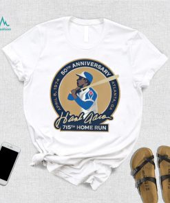 50th anniversary Atlanta GA Hank Aaron 715th home run shirt