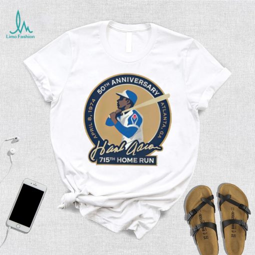 50th anniversary Atlanta GA Hank Aaron 715th home run shirt