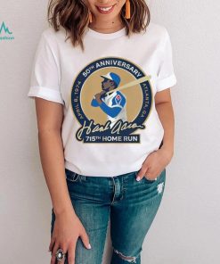 50th anniversary Atlanta GA Hank Aaron 715th home run shirt