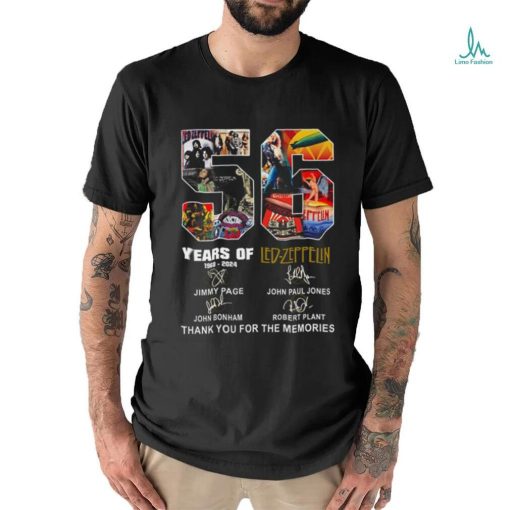 56 Year Of Led Zeppelin Thank You For The Memories Shirt