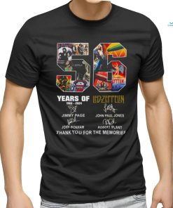 56 Year Of Led Zeppelin Thank You For The Memories Shirt