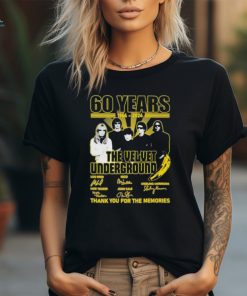 60 Years 1964 2024 The Velvet Underground Thank You For The Memories T Shirt