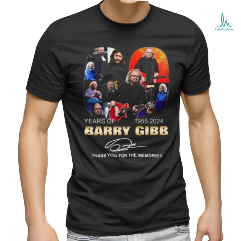 60 Years Of 1955 2024 Barry Gibb Thank You For The Memories T Shirt