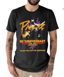 66th Anniversary 1958 2024 Prince Rogers Nelson Thank You For The Memories Shirt