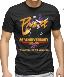 66th Anniversary 1958 2024 Prince Rogers Nelson Thank You For The Memories Shirt
