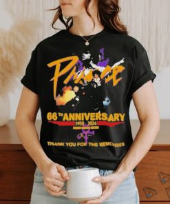66th Anniversary 1958 2024 Prince Rogers Nelson Thank You For The Memories Shirt