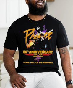 66th Anniversary 1958 2024 Prince Rogers Nelson Thank You For The Memories Shirt
