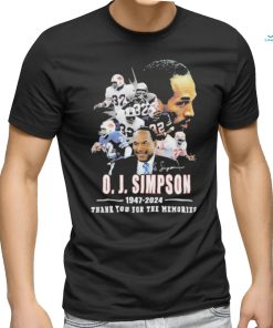 77 Years Of 1947 2024 O. J. Simpson Thank You For The Memories T Shirt