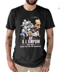 77 Years Of 1947 2024 O. J. Simpson Thank You For The Memories T Shirt