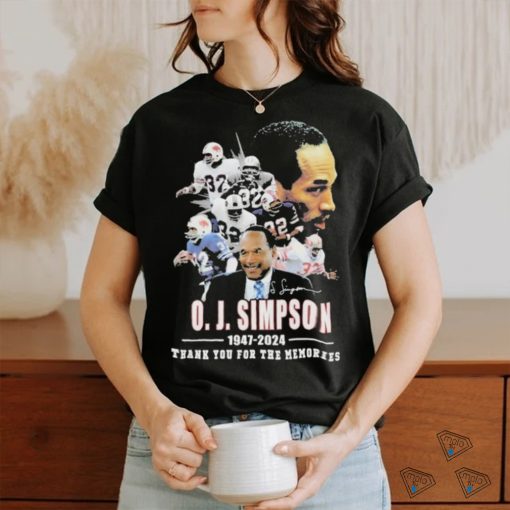 77 Years Of 1947 2024 O. J. Simpson Thank You For The Memories T Shirt