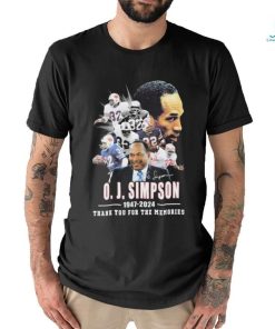 77 Years Of 1947 2024 Rip O. J. Simpson Thank You For The Memories Shirt