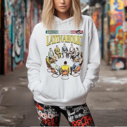 Addiction Awareness Latinaholic 3 4 Sleeve Raglan shirt