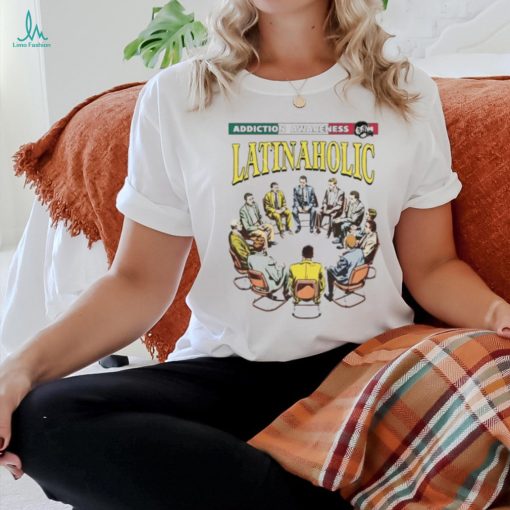 Addiction Awareness Latinaholic 3 4 Sleeve Raglan shirt