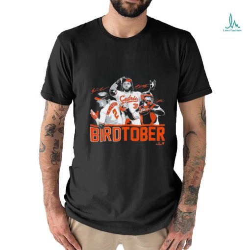 Adley Rutschman Gunnar Henderson & Cedric Mullins Birdtober T Shirt