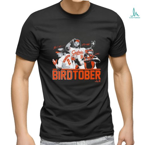 Adley Rutschman Gunnar Henderson & Cedric Mullins Birdtober T Shirt