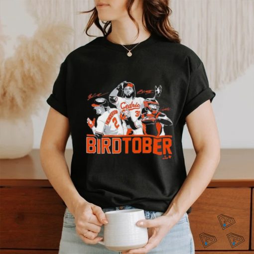 Adley Rutschman Gunnar Henderson & Cedric Mullins Birdtober T Shirt