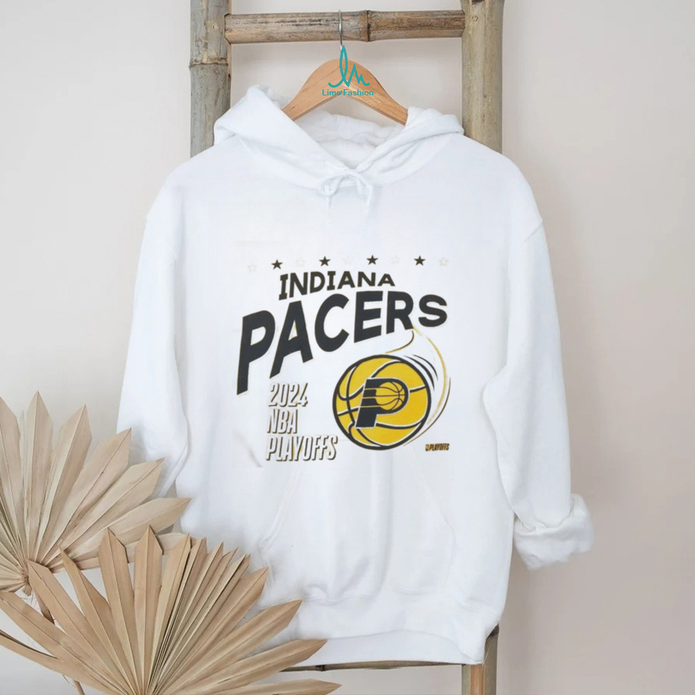 Adult Indiana Pacers 2024 NBA Playoffs Essential Hoops Shirt Adult Indiana Pacers 2024 NBA Playoffs Essential Hoops Shirt