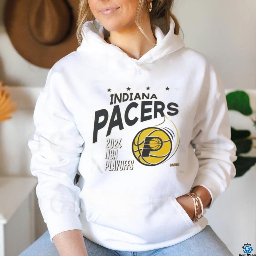 Adult Indiana Pacers 2024 NBA Playoffs Essential Hoops Shirt Adult Indiana Pacers 2024 NBA Playoffs Essential Hoops Shirt