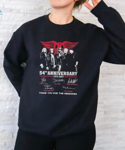 Aerosmith 54th Anniversary 1970 2024 Thank You For The Memories T Shirt