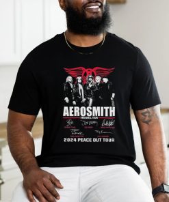 Aerosmith Farewell Tour 2024 PEACE OUT Tour Signatures shirt