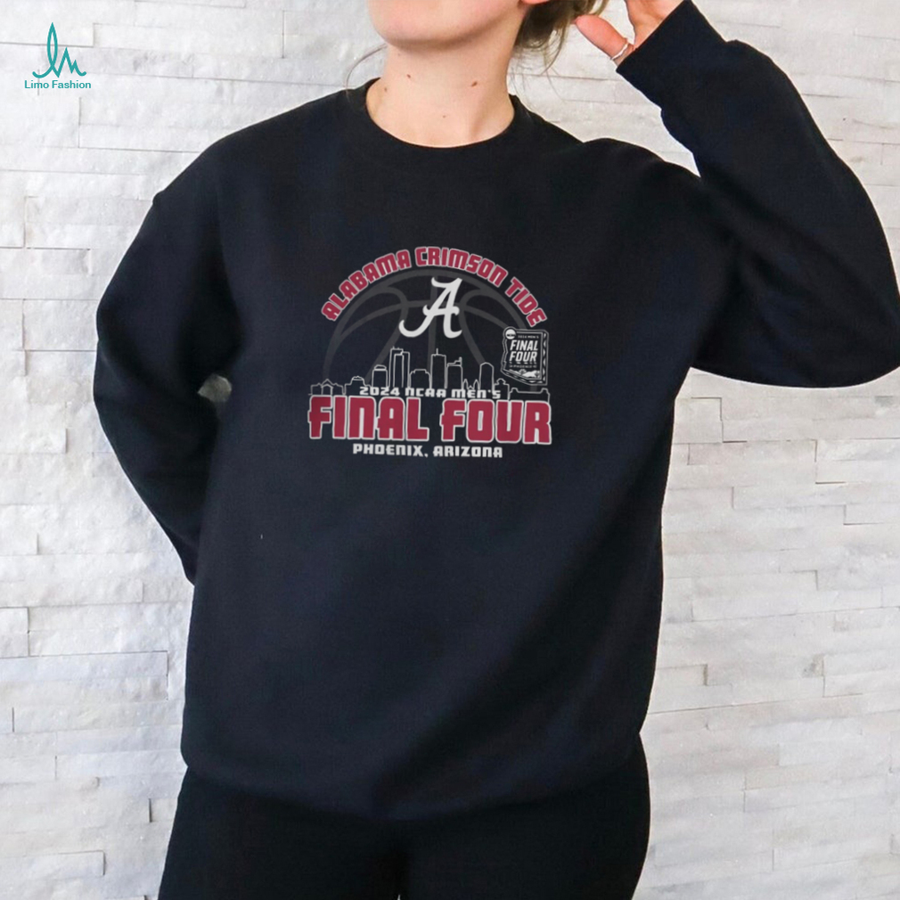 Alabama Crimson Tide Final Four Cityscape 2024 Tee Shirt Alabama Crimson Tide Final Four Cityscape 2024 Tee Shirt
