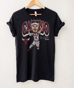 Alex Caruso Chicago Bulls Cartoon WHT Shirt